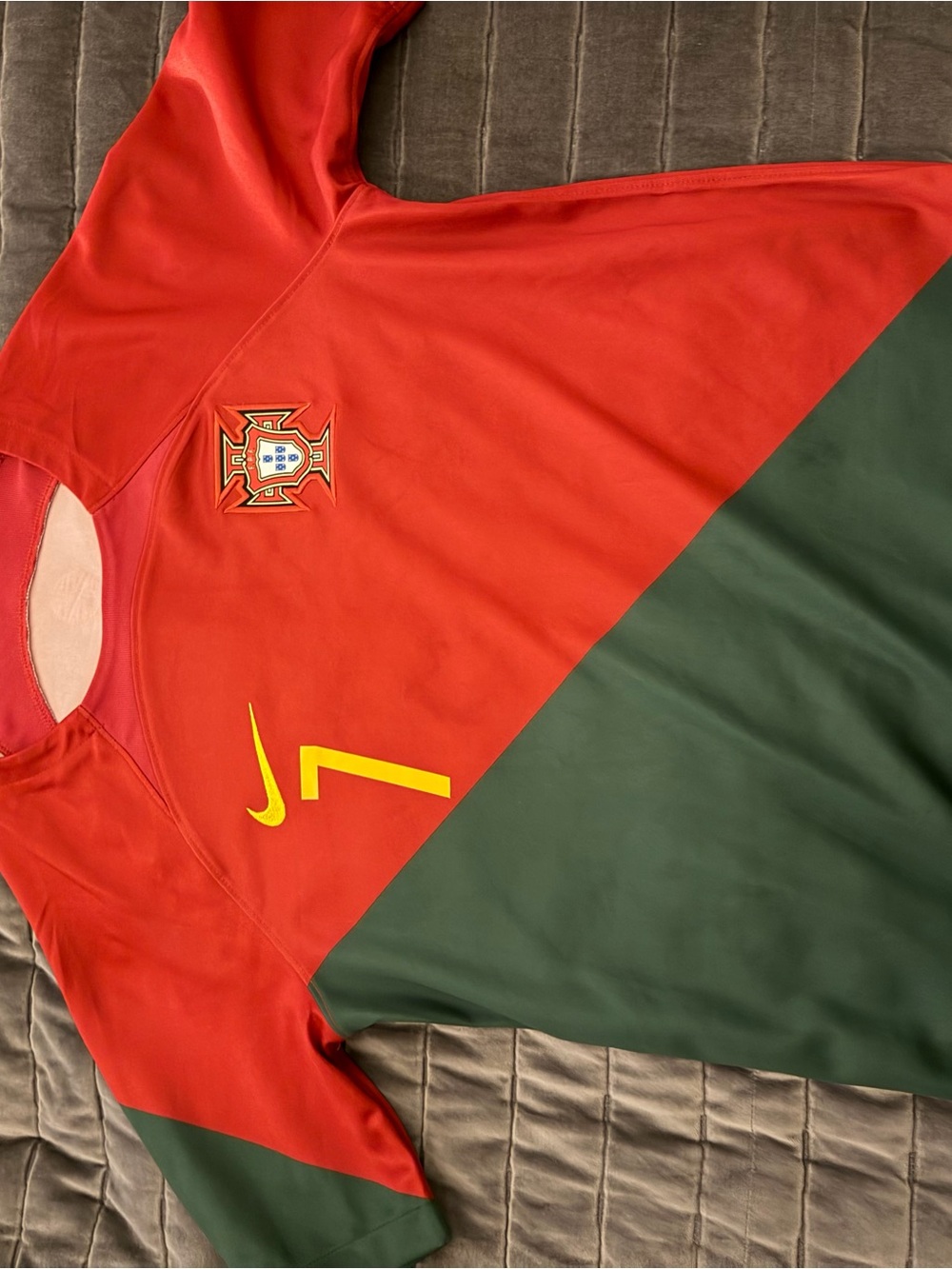 Nike Cristiano Ronaldo Portugal Home Jersey with Yellow Accents